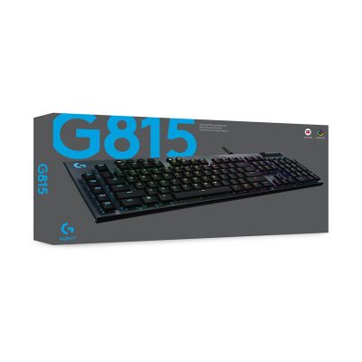 Logitech – G815 LIGHTSYNC RGB Mechanical Gaming Keyboard – GL Tactile – CARBON – PAN – NORDIC