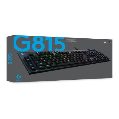 Logitech G815 LIGHTSYNC RGB Mechanical Gaming Keyboard – GL Clicky – NORDIC
