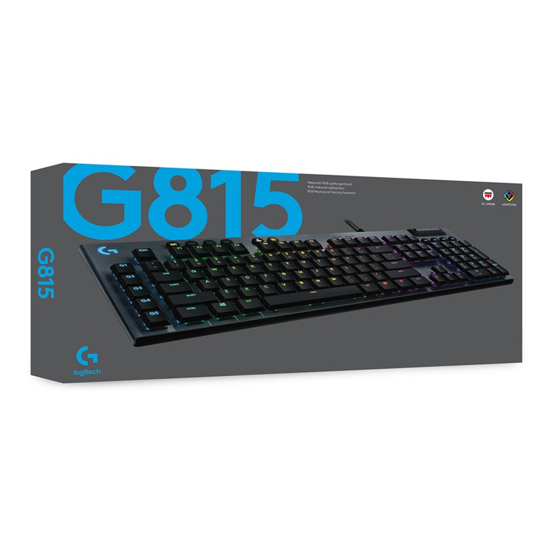 Logitech G815 LIGHTSYNC RGB Mechanical Gaming Keyboard - GL Clicky NORDIC - Kimikon