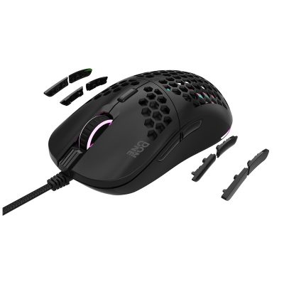 DON ONE – GM500 RGB LIGHTWEIGHT GAMING MOUSE – BLACK (PMW 3389)