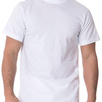 თეთრი მოკლე სახელოიანი მაისური